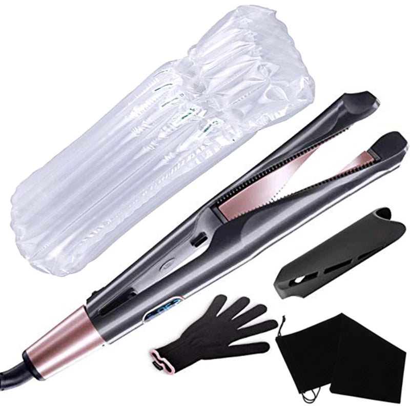 2 in 1 Hair Straightener And Curling Iron Super Fast Heating