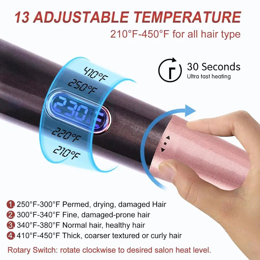 2 in 1 Hair Straightener And Curling Iron Super Fast Heating